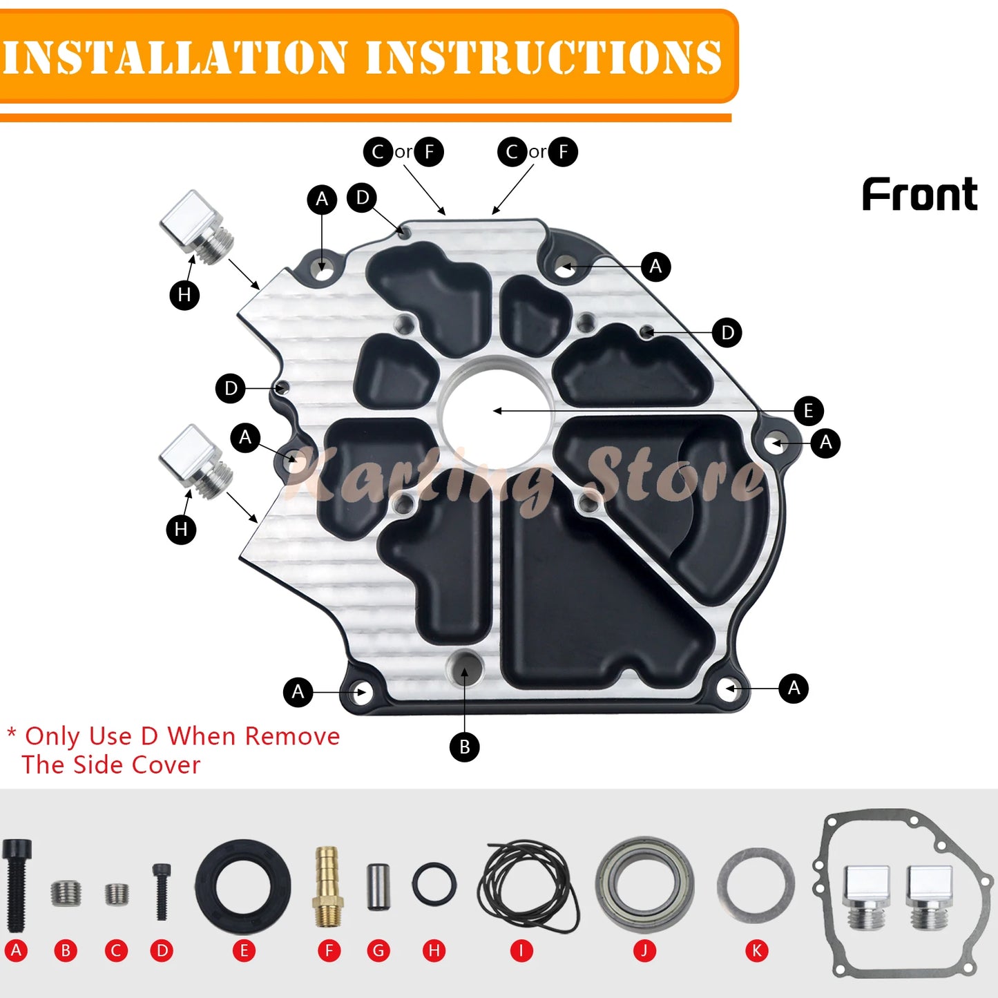 Dual Bearing Sidecover For Honda GX200 Clone Predator 212 Hemi Ghost 224 Die Casting Process