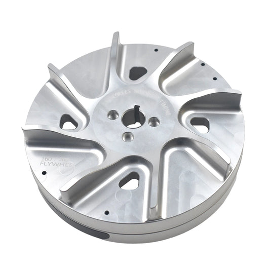 MMB Powersports Silver Billet Aluminum Flywheel For Honda GX200 and Clone Engines